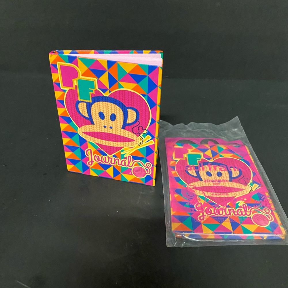 Paul Frank Monkey Journal. Set Of 2. With Stickers